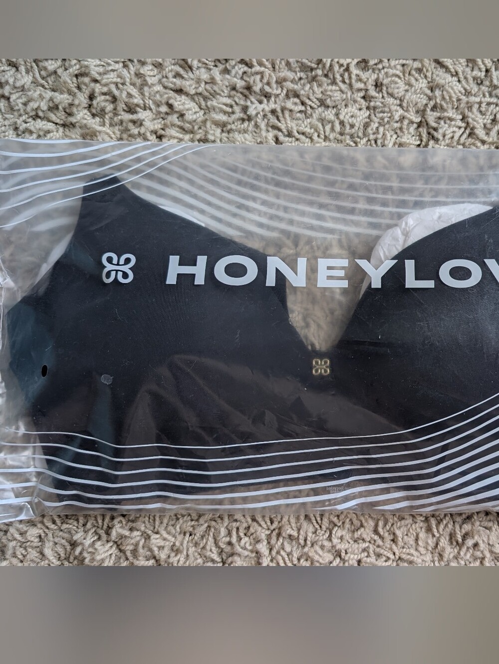 Honeylove CloudEmbrace Wireless Bra In Vamp (Black) 32B NWT NIB